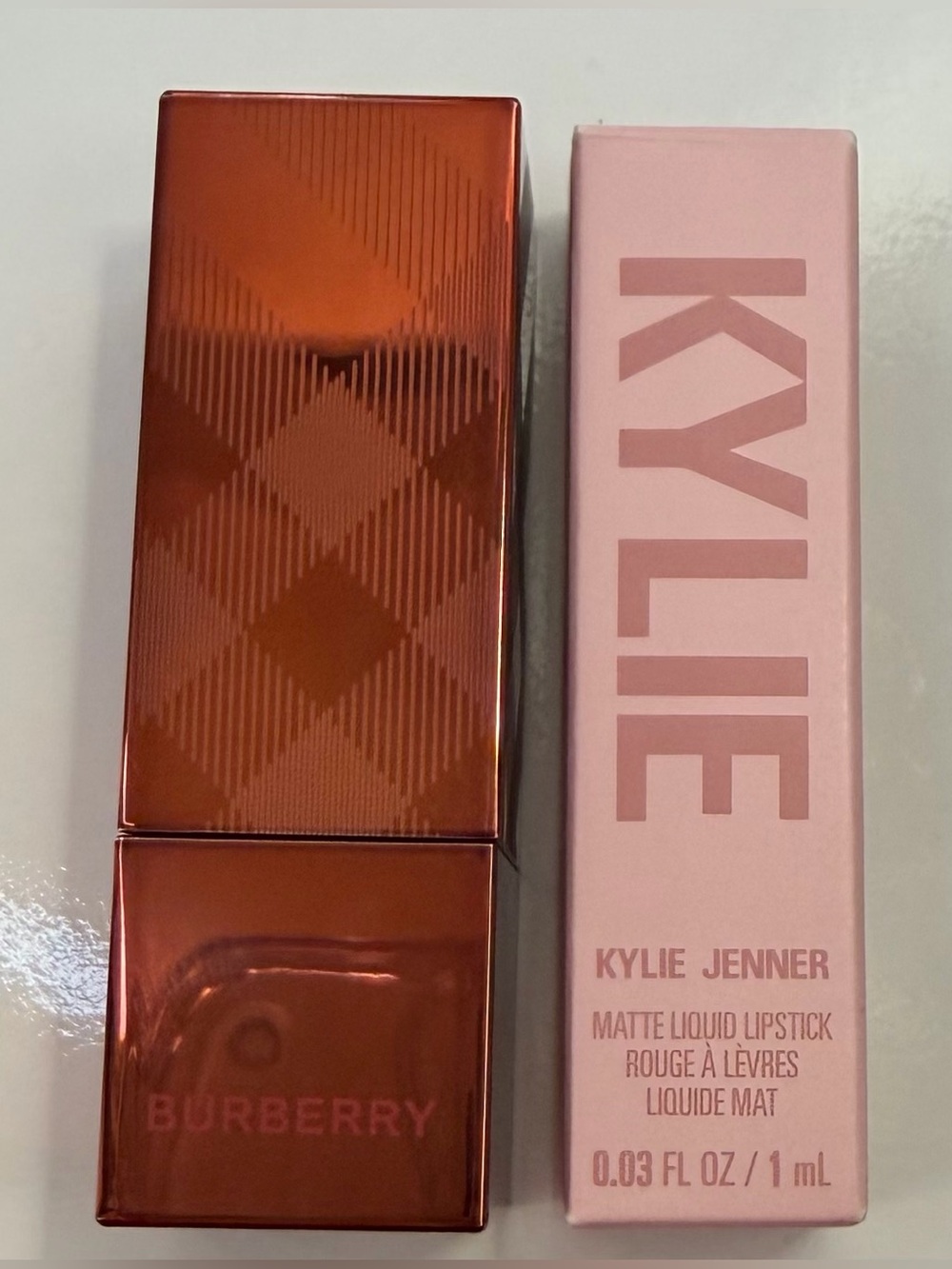 Burberry Kisses Matte Lipstick Chestnut Nude & Kylie Jenner Matte 808 Kylie, New